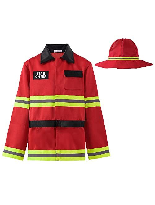 ReliBeauty Firefighter costume Fire Chief Jacket