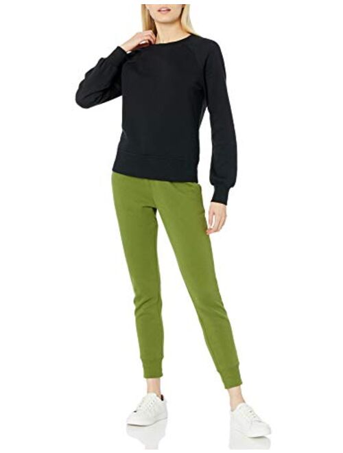 Amazon Essentials Women's Classic-Fit Gathered Long-Sleeve Crewneck Sweatshirt