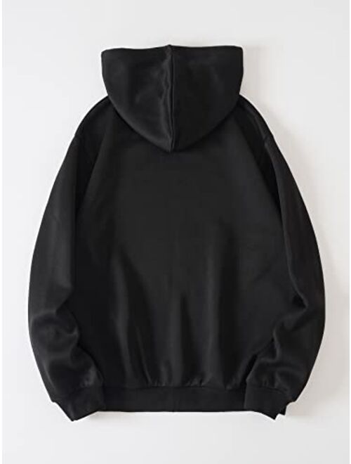 WDIRARA Women's Zip Front Drawstring Hoodie Pullover Long Sleeve Casual Sweatshirt Top