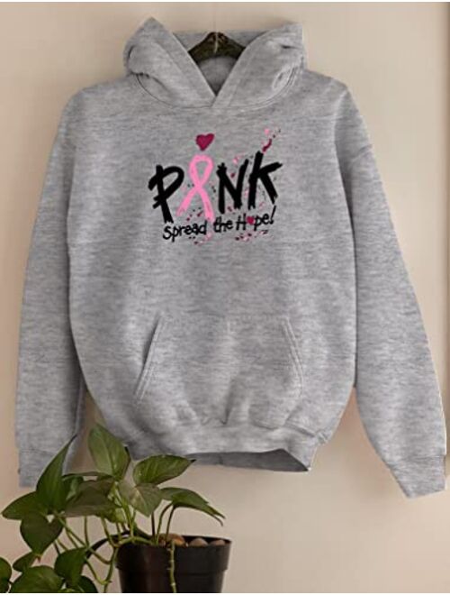The Drop Tstars Cancer Awareness Pink Spread The Hope Unisex Hoodie