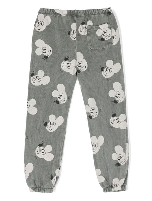 Bobo Choses Mouse-print cotton track pants