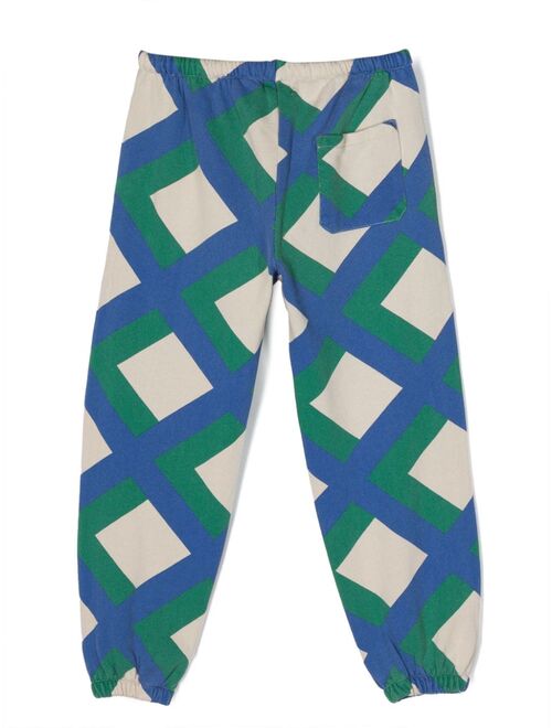 Bobo Choses geometric-print cotton track pants