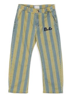 striped cotton trousers