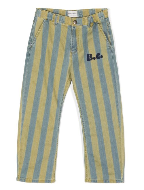 Bobo Choses striped cotton trousers