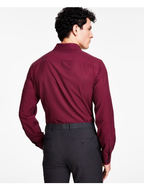 Alfani Men's Slim Fit Diamo Geo Dress Shirt, Created for Macy's