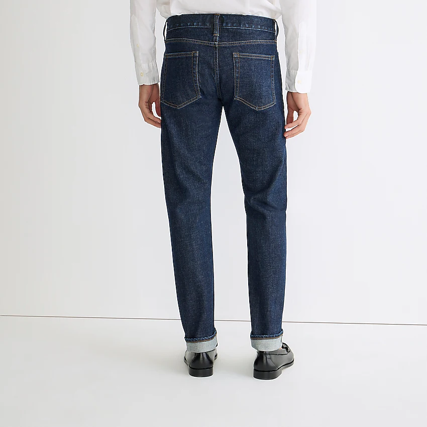 J.Crew 484 Slim-fit jean in raw indigo stretch selvedge denim