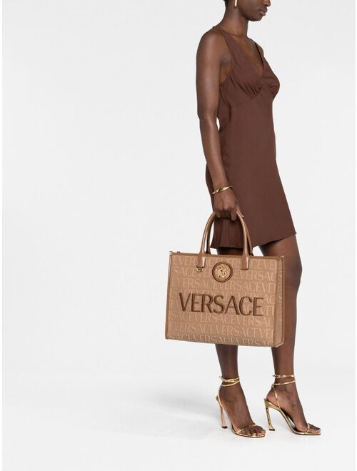 large Versace Allover-jacquard tote bag