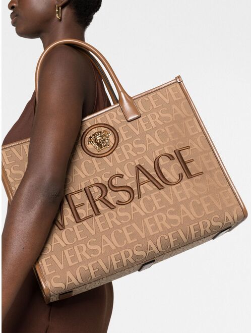 large Versace Allover-jacquard tote bag