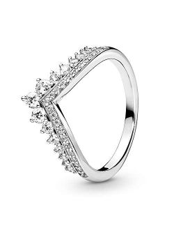 Jewelry Princess Wish Cubic Zirconia Ring in Sterling Silver