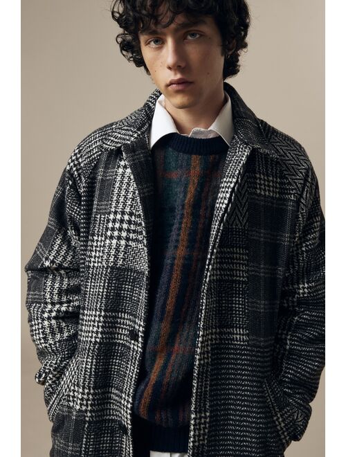 Urban Outfitters UO Mixed Check Mac Jacket
