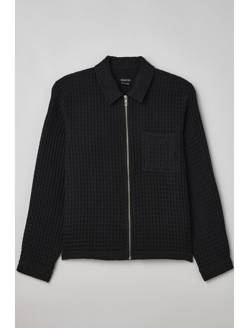 Urban outfitters Standard Cloth Waffle Knit Zip Shirt