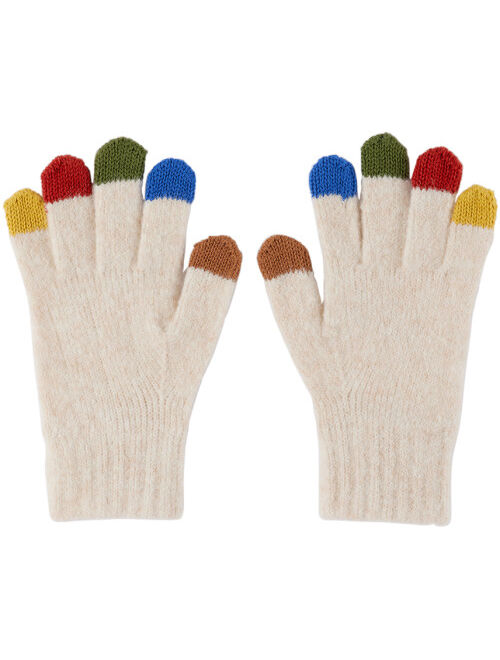 Bobo Choses Kids Beige Colored Fingers Gloves