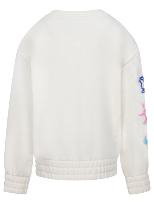 Nike Little Girls XO Swoosh Crewneck Sweatshirt