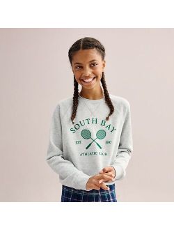 Girls 6-16 SO Cropped Pullover Graphic Sweatshirt in Regular & Plus Size