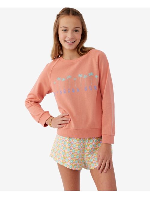 O'Neill Big Girls Lillia Oversized Crewneck Sweatshirt