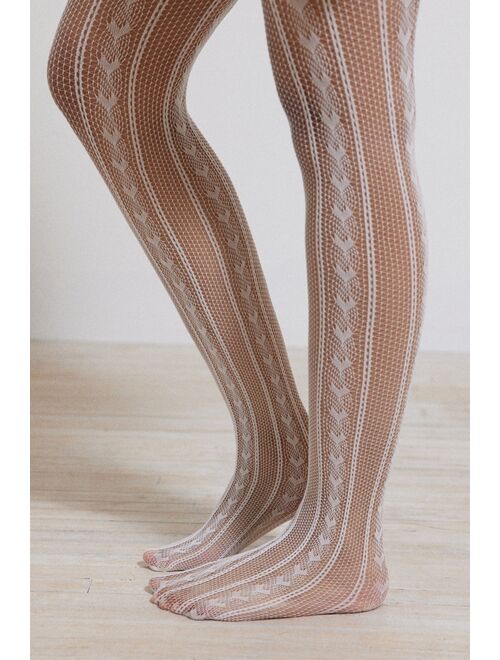 Urban Outfitters UO Heart Pointelle Tights