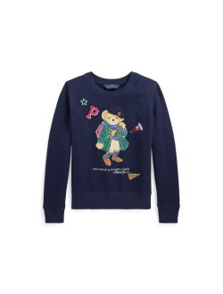 Big Girls Polo Bear Fleece Sweatshirt