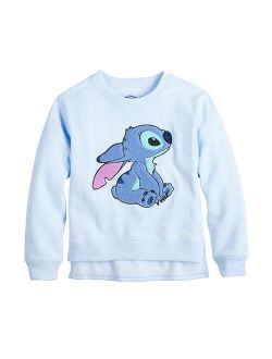 licensed character Disney's Lilo & Stitch Girls 7-16 Stitch Hi-Lo Chenille Graphic Sweatshirt