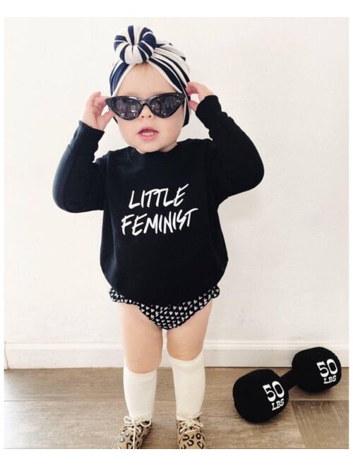 Love Bubby Little Feminist Kids Graphic Sweatshirt - Unisex