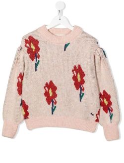 floral-print jumper
