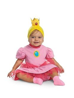 Girl's Super Mario Bros Infant Posh Princess Peach Costume