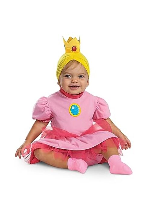Disguise Girl's Super Mario Bros Infant Posh Princess Peach Costume