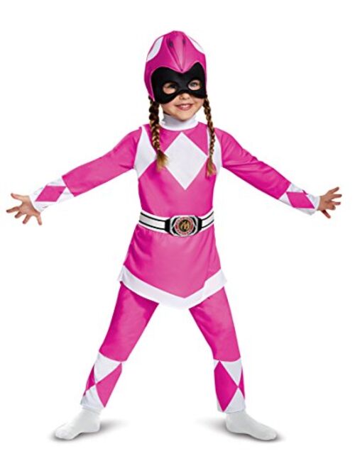 Disguise Power Rangers Pink Ranger Muscle Costume for Toddlers