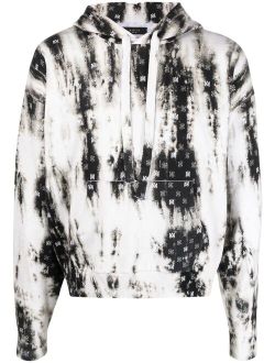 monogram-pattern cotton hoodie
