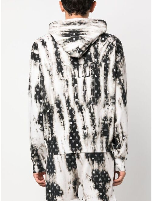 AMIRI monogram-pattern cotton hoodie