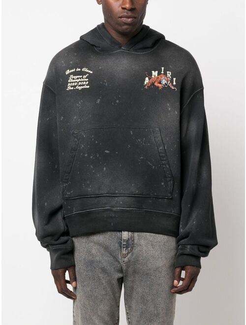AMIRI Vintage Tiger rib-trimmed hoodie