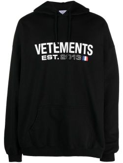 VETEMENTS logo-print drawstring hoodie