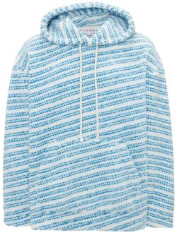JW Anderson oversized striped fleece hoodie