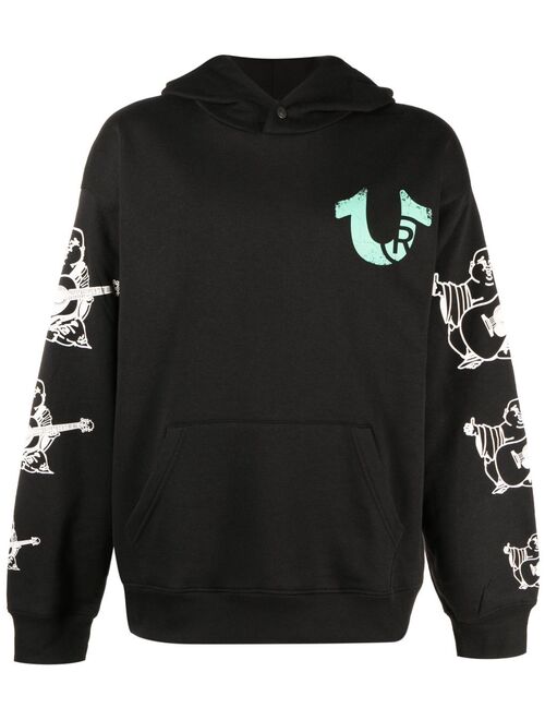 True Religion graphic-print drawstring hoodie