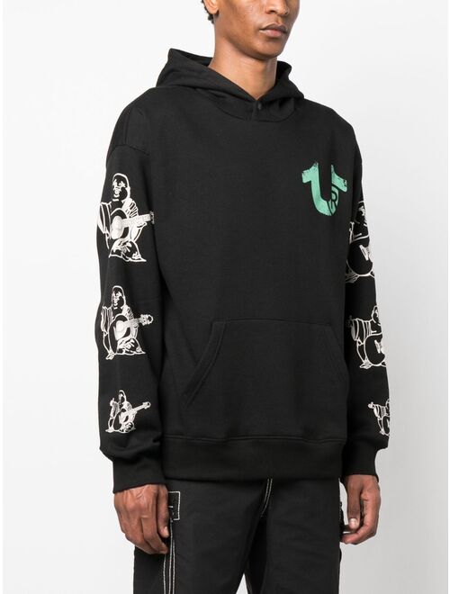 True Religion graphic-print drawstring hoodie