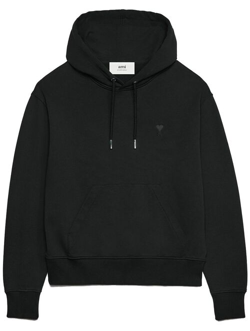 AMI Paris embroidered cotton hoodie