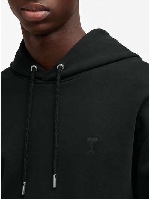 AMI Paris embroidered cotton hoodie