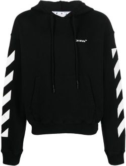 Off-White logo-print drawstring hoodie