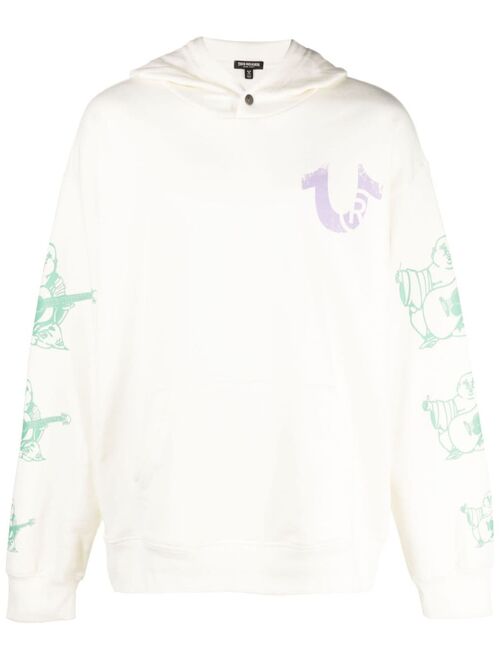 True Religion graphic-print long-sleeve hoodie