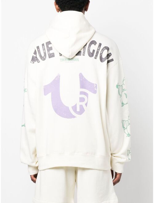 True Religion graphic-print long-sleeve hoodie