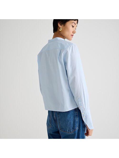 Thomas Mason for J.Crew cropped shirt in end-on-end cotton