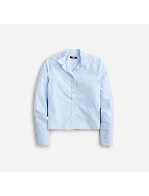 Thomas Mason for J.Crew cropped shirt in end-on-end cotton