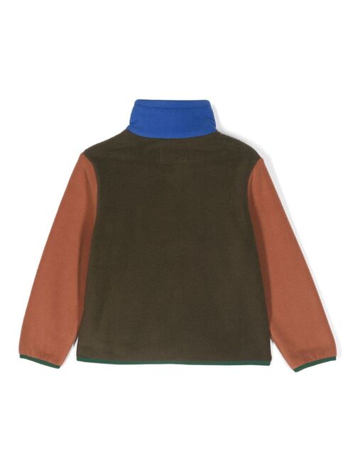 Bobo Choses colour-block fleece jacket