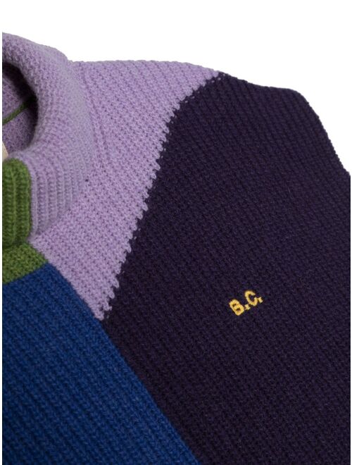Bobo Choses colour-block sleeveless intarsia-knit vest