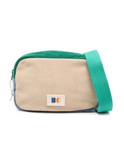 colour-block corduroy belt bag