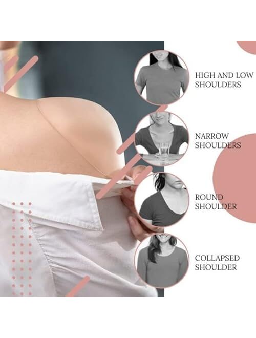 Shoulder Pads for Womens Clothing Adhesive Silicone Push-Up Pads