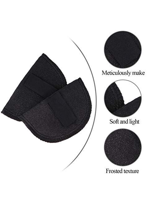EXCEART 2 Pairs Shoulder Pad with Hook and Loop Tape Sponge Pad Covered Set- in Shoulder Pads Clothes Shoulder Pad Foam Knitwear Pad for Women Men Suit