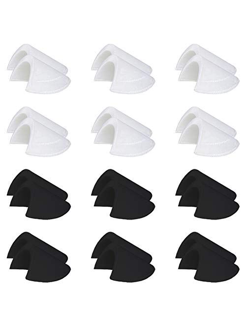 Jolbndcv 6-12 Pairs Shoulder Pads Sewing Set-in Shoulder Pads Foam Pads for Blazer T-Shirt Clothes