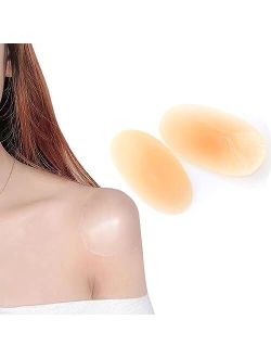 XG Glitter Silicone Shoulder Pads for Womens Clothings, Anti-Slip Shoulder Push-up Pads, Reusable Invisible Enhancer Shoulder Pads(Skin)