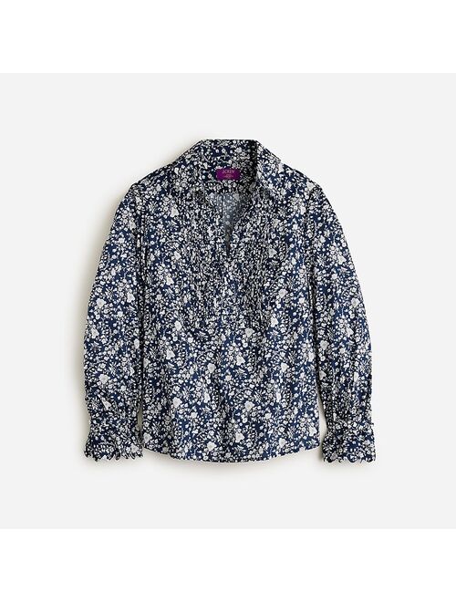 J.Crew Scalloped popover top in Liberty Summer Blooms fabric