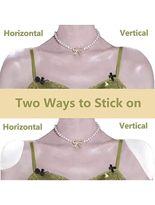 LUNNTE Silicone Shoulder Pads for Womens Clothing, Anti-Slip Shoulder Push-Up Pads Invisible Breathable Shoulder Enhancer Reusable Mothers Day Gift, 3 Pairs Transparent